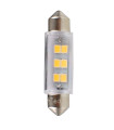 ΛΑΜΠΑΚΙΑ ΠΛΑΦΟΝΙΕΡΑΣ C5W/C10W 12V SV8.5 0,75W 41mm 6xSMD2835 LED OSRAM ΛΕΥΚΟ  BLISTER 2ΤΕΜ. M-TECH