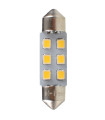 ΛΑΜΠΑΚΙΑ ΠΛΑΦΟΝΙΕΡΑΣ C5W 12V SV8.5 36mm 0,5W 6xSMD2835 LED OSRAM ΛΕΥΚΟ  BLISTER 2ΤΕΜ. M-TECH