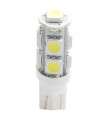 W5W 12V T10 W2,1x9,5d LED 9xSMD5050 ΛΕΥΚΟ (ΚΑΡΦΩΤΟ ΑΚΑΛΥΚΟ) 1ΤΕΜ. M-TECH