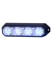 ΦΩΣ ΠΡΟΕΙΔΟΠΟΙΗΣΗΣ 12/24V HOR78 6W 4LED 143x35mm ΜΠΛΕ