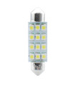 ΛΑΜΠΑΚΙΑ ΠΛΑΦΟΝΙΕΡΑΣ C5W/C10W 12V SV8.5 41mm 1,5W 12xSMD2835 LED OSRAM ΜΠΛΕ  BLISTER 2ΤΕΜ. M-TECH